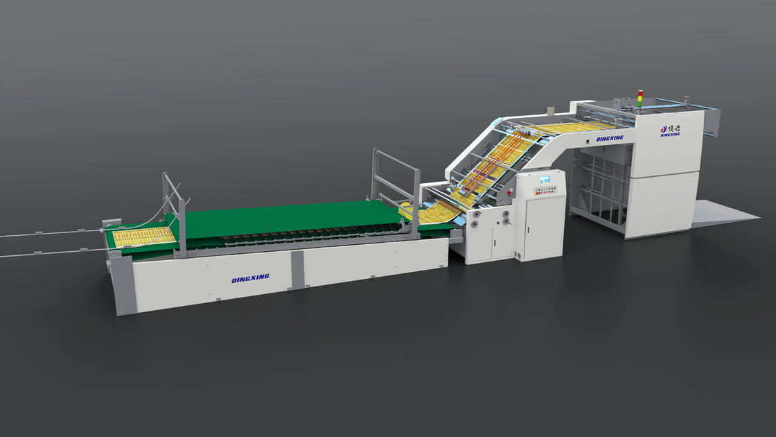 Gegolfd 1450 mm * 1450 mm hoge snelheid fluit lamineermachine DX-1450