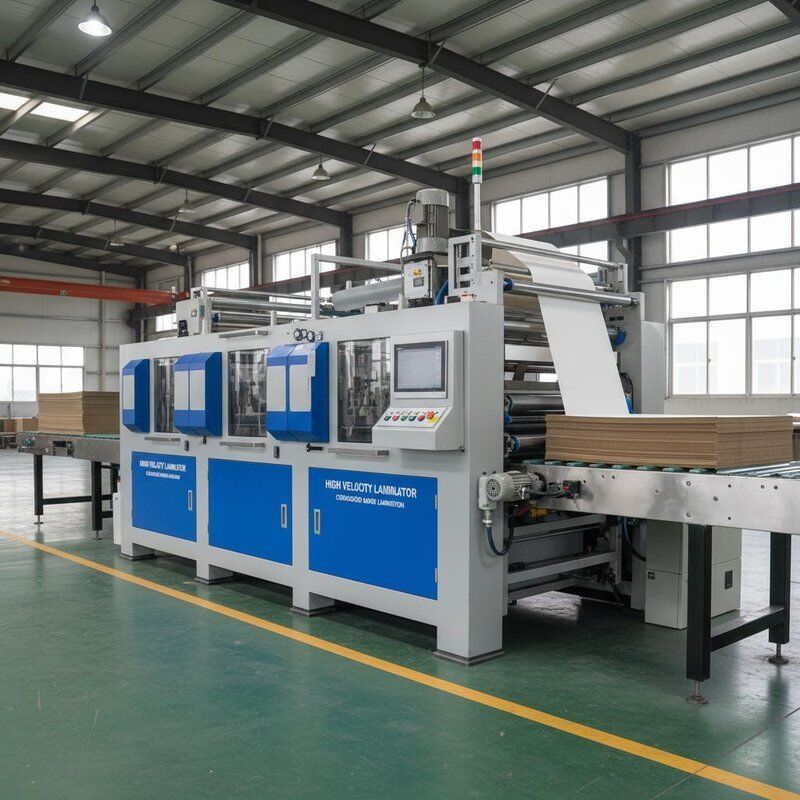 Highspeed Laminator Highspeed Flute Laminator Paper Membrane Material Equipment voor laminatieprocessen van golfplaten